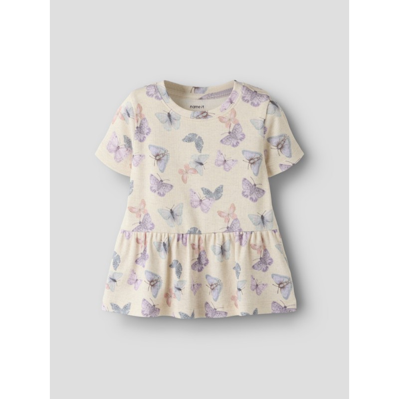NAME IT Mini Filua kortærmet top - Peyote Melange
