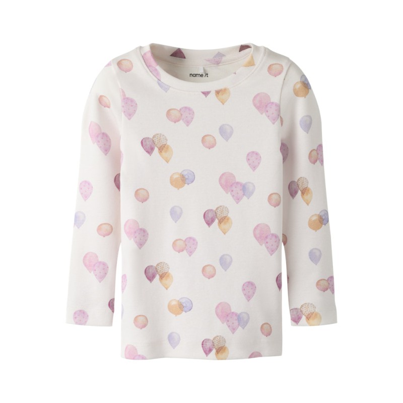 NAME IT Mini Delilah x-slim bluse - Carinaria