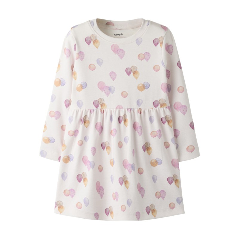 NAME IT Mini Delilah langærmet kjole - Carinaria