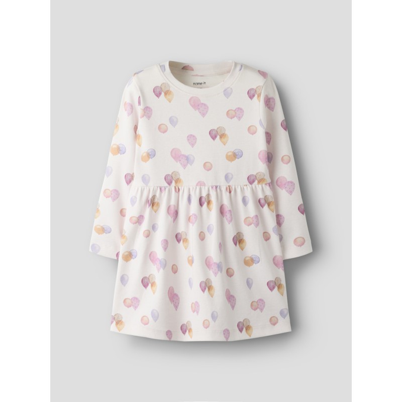 NAME IT Mini Delilah langærmet kjole - Carinaria