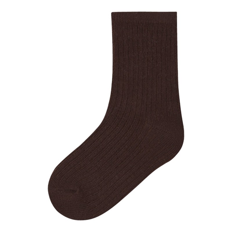 NAME IT Baby Nobbu rib strik sokker - French Roast