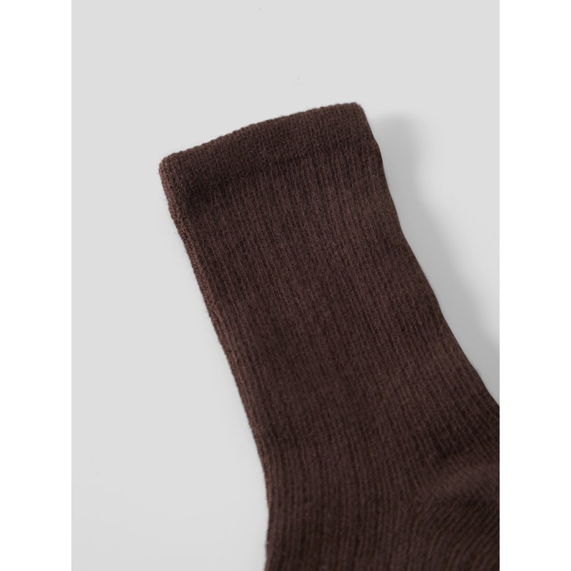 NAME IT Baby Nobbu rib strik sokker - French Roast