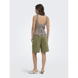 ONLY Noemi strop sløjfe top - Coffee Bean