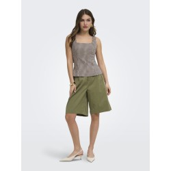 ONLY Noemi strop sløjfe top - Coffee Bean
