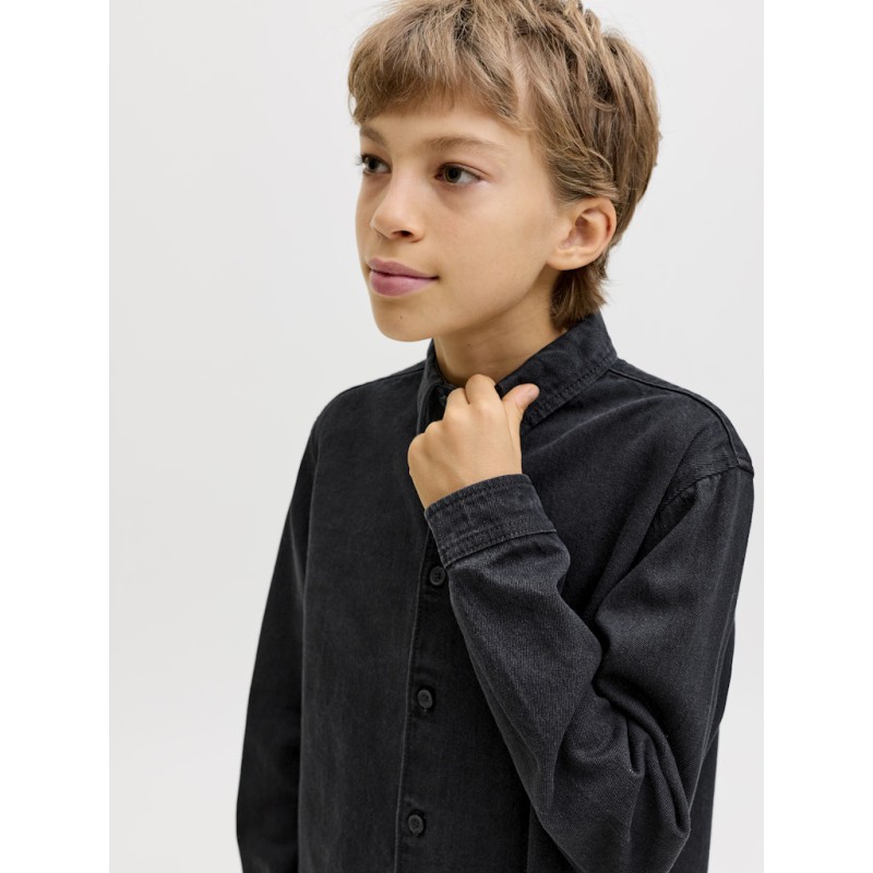 JACK & JONES JUNIOR Norrebro denim skjorte - Black Denim