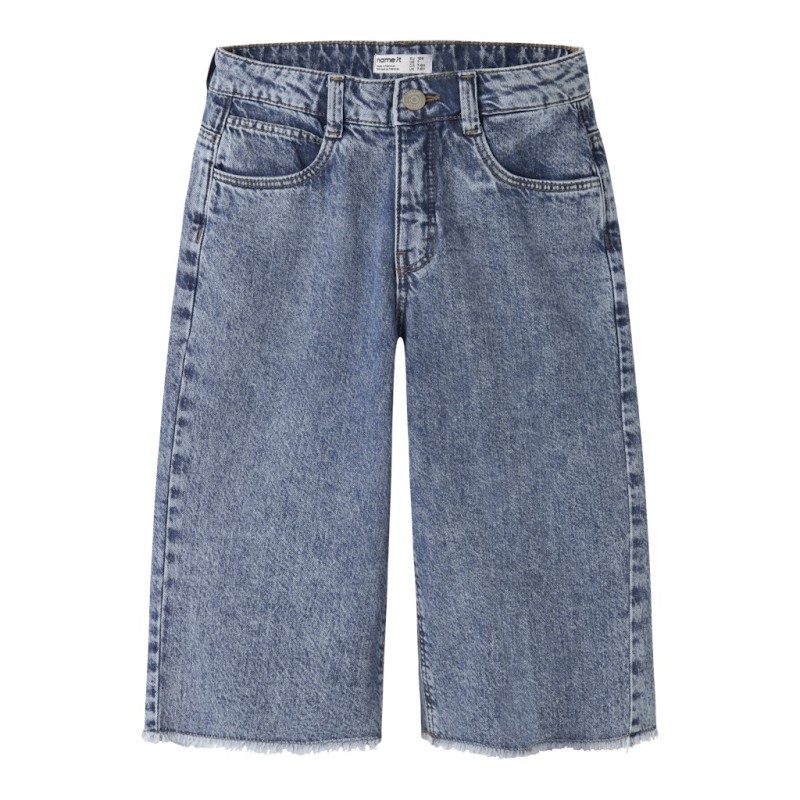 NAME IT KIDS Bella denim lange shorts - Medium Blue Denim