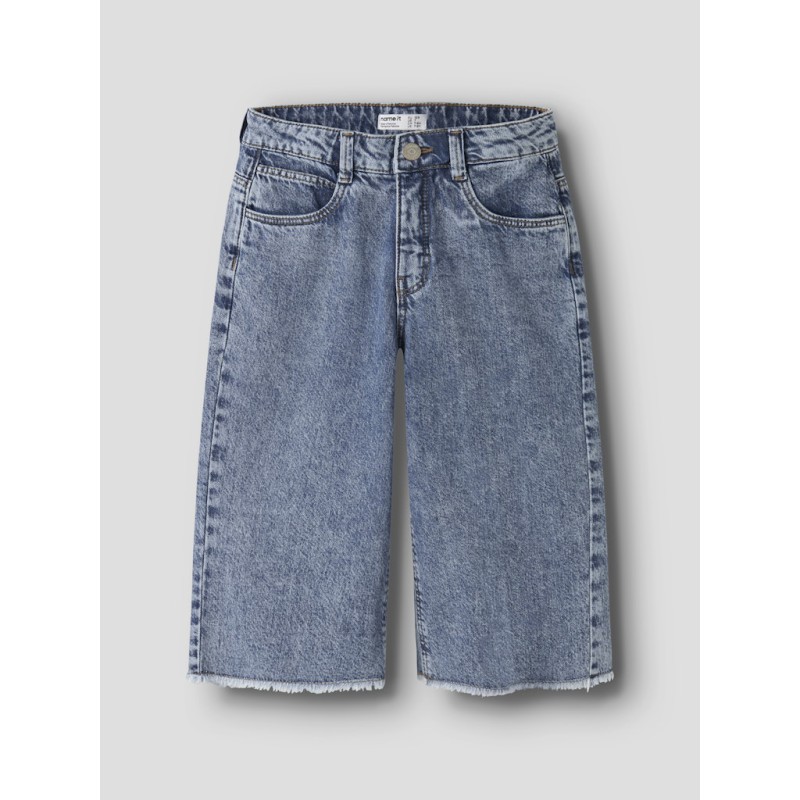 NAME IT KIDS Bella denim lange shorts - Medium Blue Denim