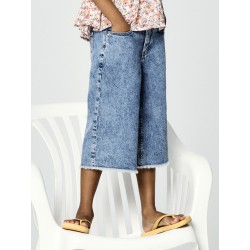 NAME IT KIDS Bella denim lange shorts - Medium Blue Denim