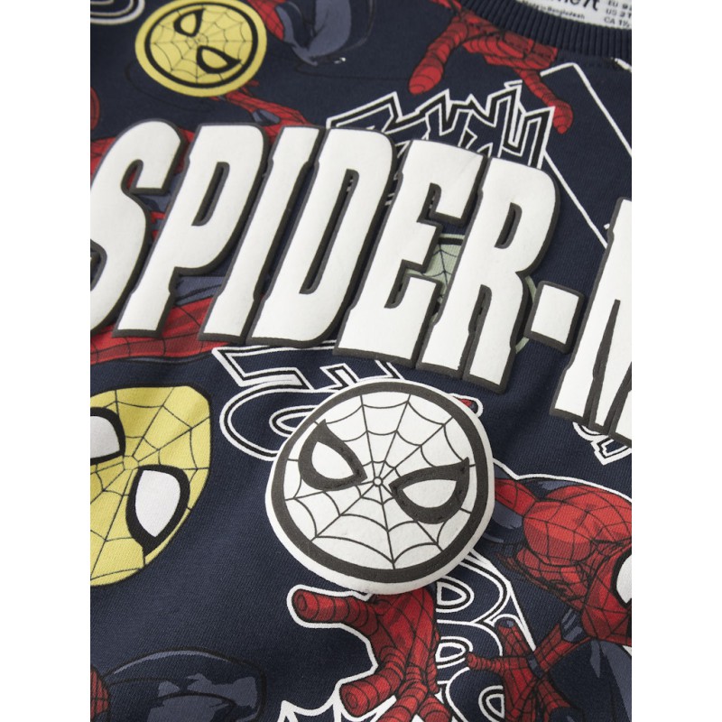 NAME IT MINI Jacco spider langærmet sweartshirt - Navy Blazer