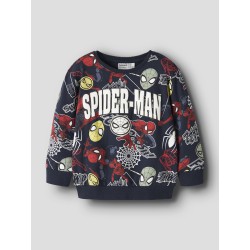 NAME IT MINI Jacco spider langærmet sweartshirt - Navy Blazer