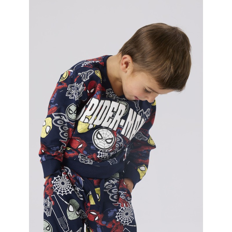NAME IT MINI Jacco spider langærmet sweartshirt - Navy Blazer