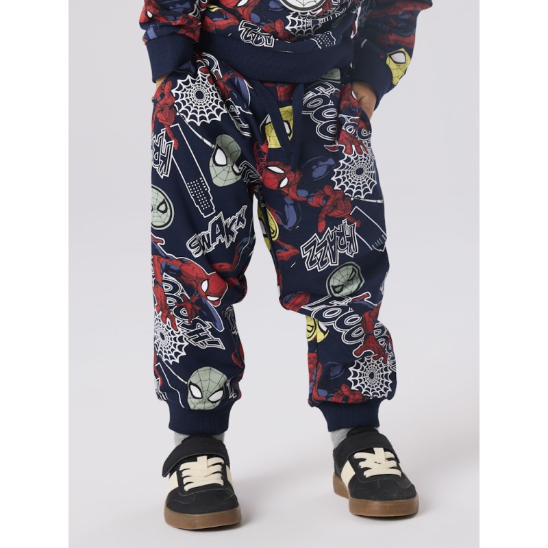 NAME IT MINI Jacco spider sweatpants - Navy Blazer