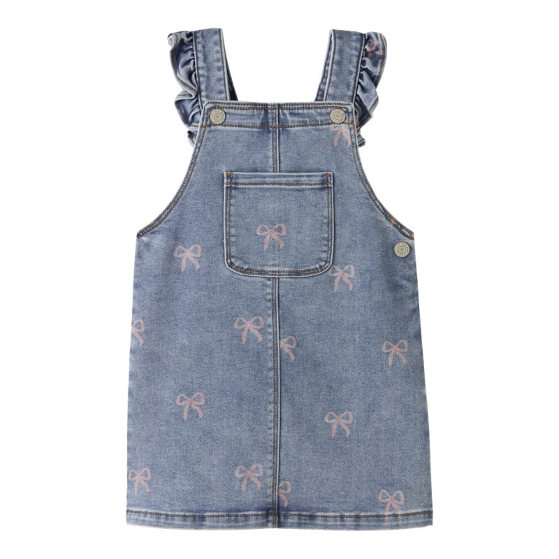 NAME IT MINI Faith denim spencer kjole - Medium Blue Denim