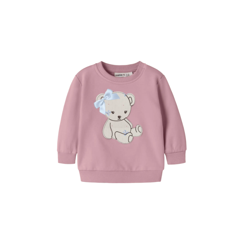 NAME IT BABY Ketty langærmet sweatshirt - Lilac