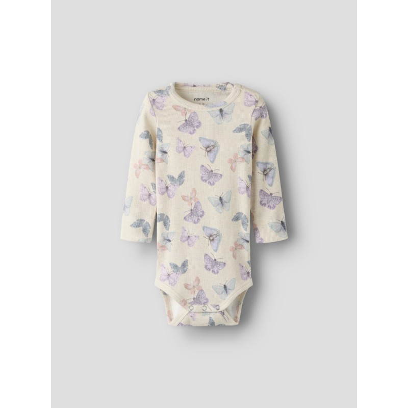 NAME IT BABY Filua langærmet body - Peyote