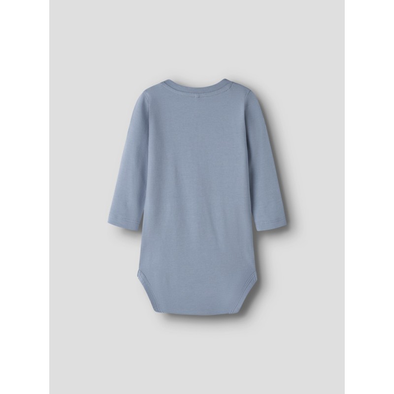 NAME IT BABY Karse langærmet body - Ashley Blue