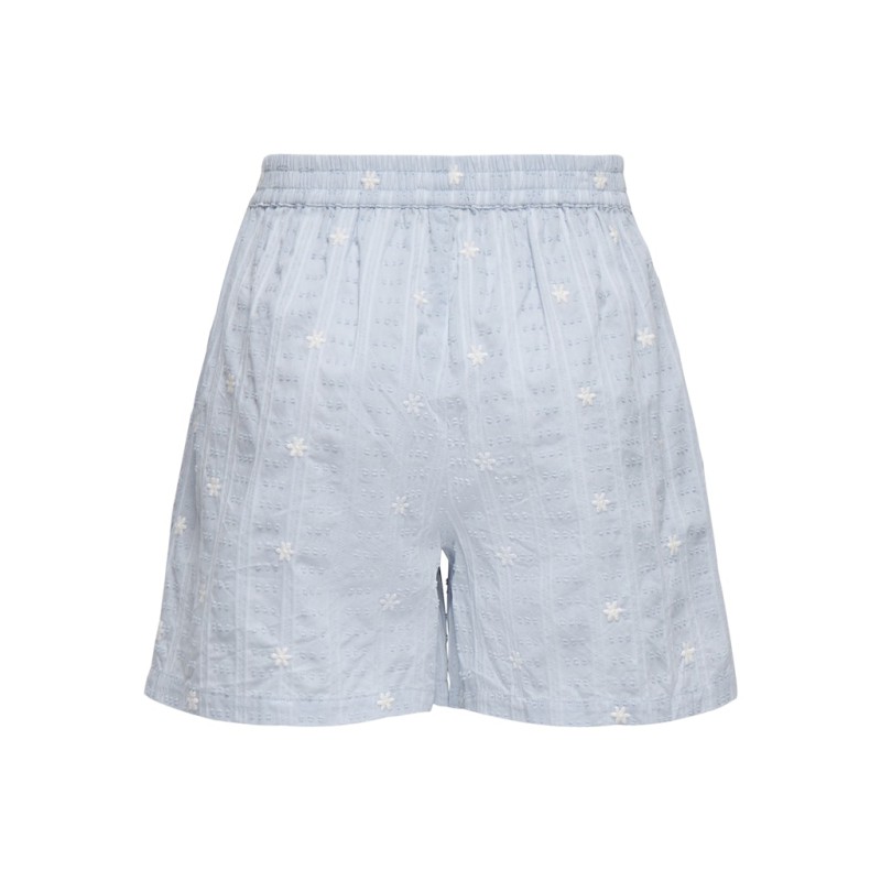 JDY Fia embroridery shorts - Cashmere Blue