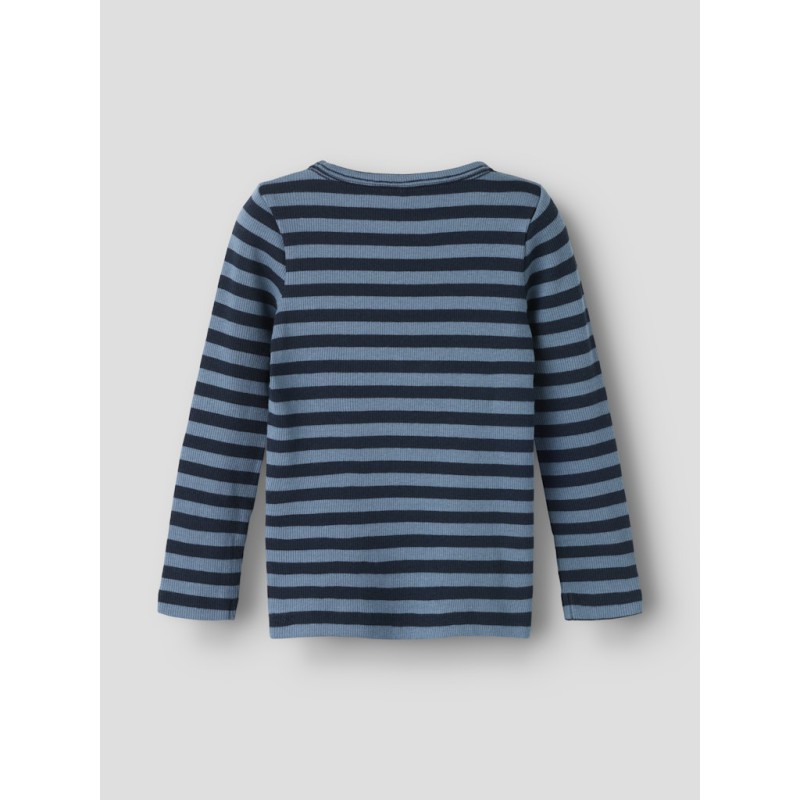 NAME IT Mini Banio langærmet x-slim bluse - Dark Sapphire