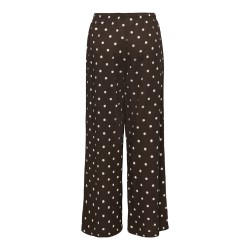 JDY Debbie new loose bukser - Coffee Bean w. SANDSHELL DOT