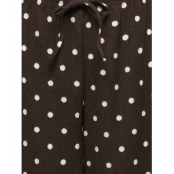 JDY Debbie new loose bukser - Coffee Bean w. SANDSHELL DOT