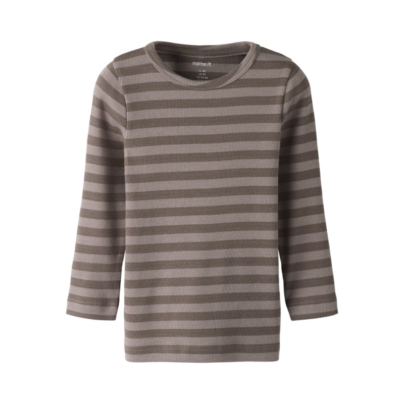 NAME IT Mini Banio langærmet x-slim bluse - Morel
