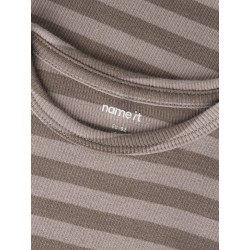 NAME IT Mini Banio langærmet x-slim bluse - Morel