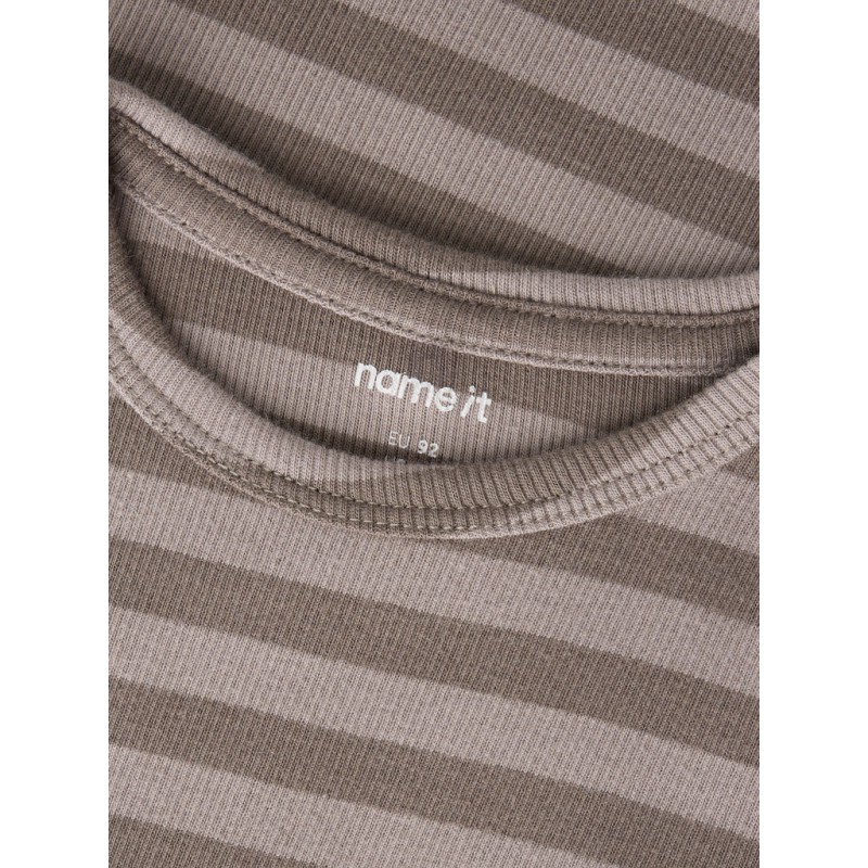 NAME IT Mini Banio langærmet x-slim bluse - Morel