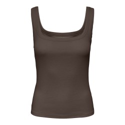 JDY Malli ærmeløs tanktop - Chocolate Brown