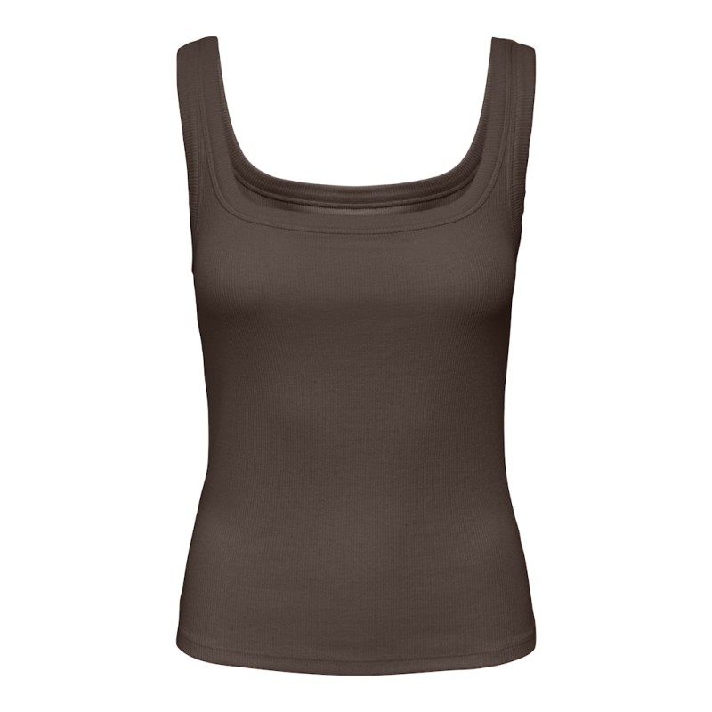 JDY Malli ærmeløs tanktop - Chocolate Brown