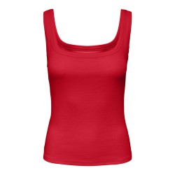 JDY Malli ærmeløs tanktop - Racing Red