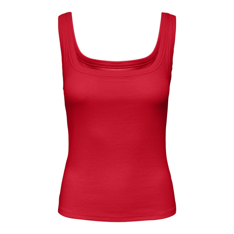 JDY Malli ærmeløs tanktop - Racing Red