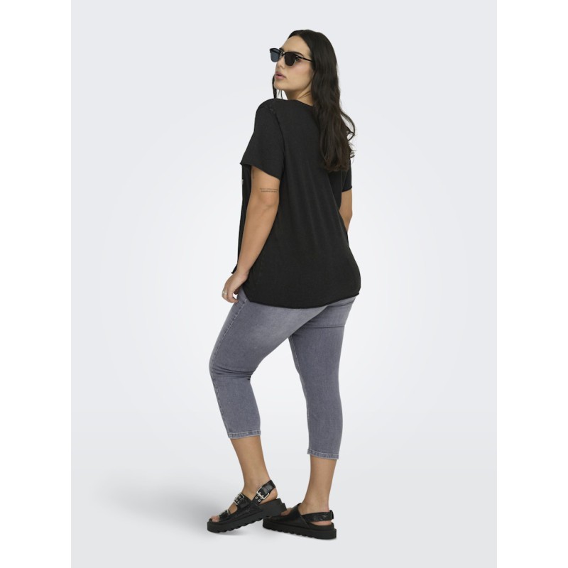 ONLY CARMAKOMA Lucy t-shirt - Black Floristic studio