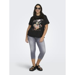 ONLY CARMAKOMA Lucy t-shirt - Black Floristic studio