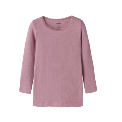 NAME IT MINI Kab langærmet bluse - Lilas