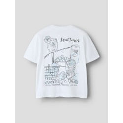 NAME IT Kids Fallina kortærmet t-shirt - Bright White