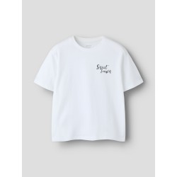 NAME IT Kids Fallina kortærmet t-shirt - Bright White