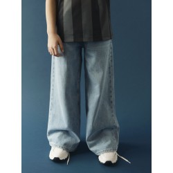 NAME IT Kids Bella x-brede closure jeans - Medium Blue Denim