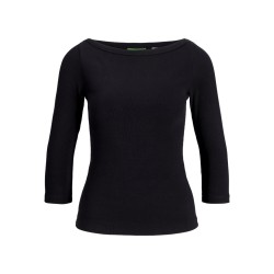JJXX Fiffi 3/4 boatneck T-shirt - Sort