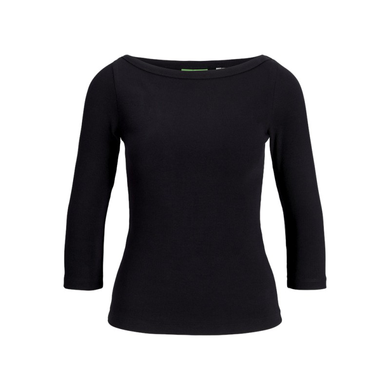 JJXX Fiffi 3/4 boatneck T-shirt - Sort