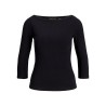 JJXX Fiffi 3/4 boatneck T-shirt - Sort