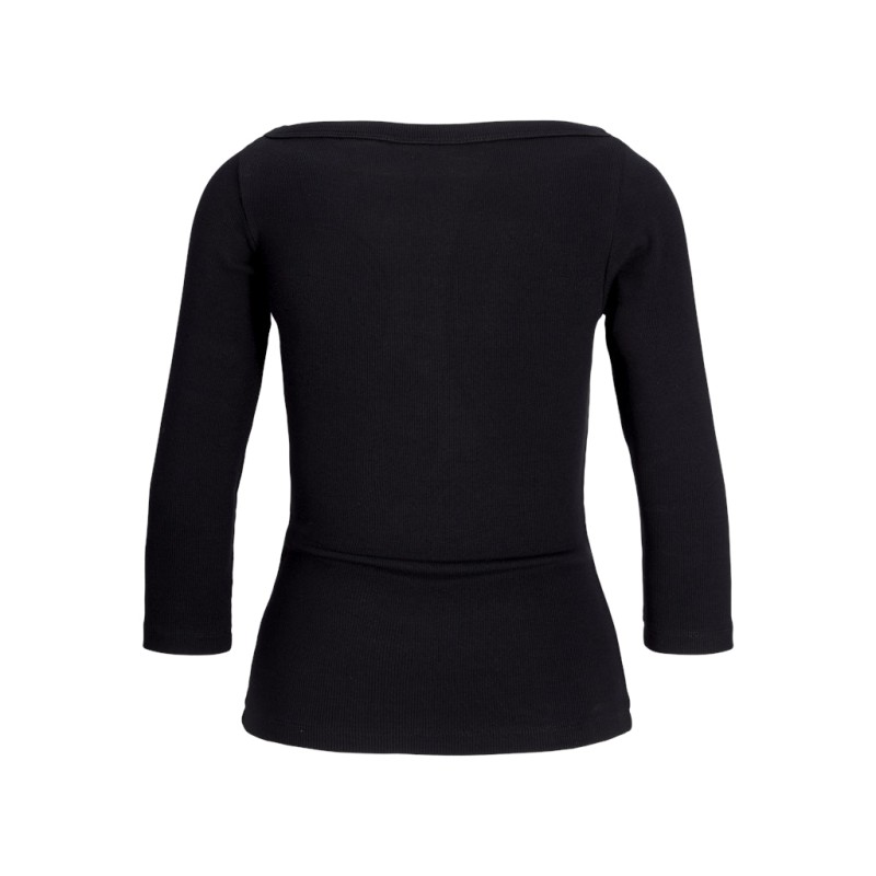 JJXX Fiffi 3/4 boatneck T-shirt - Sort