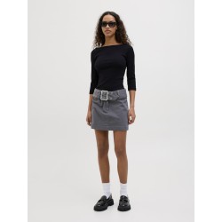 JJXX Fiffi 3/4 boatneck T-shirt - Sort