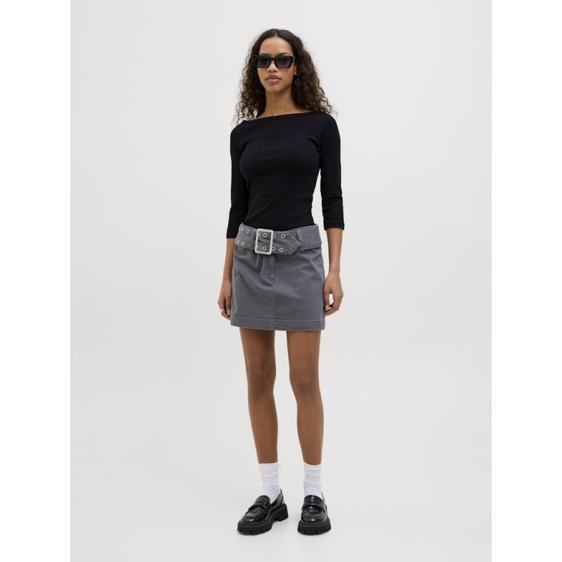 JJXX Fiffi 3/4 boatneck T-shirt - Sort