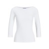 JJXX Fiffi 3/4 boatneck T-shirt - Bright White
