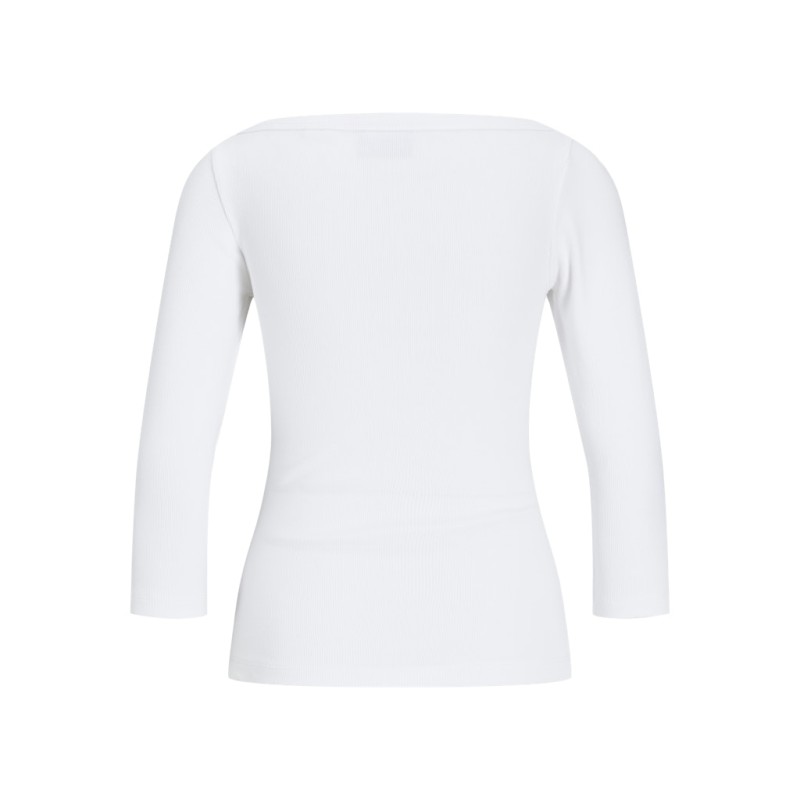 JJXX Fiffi 3/4 boatneck T-shirt - Bright White