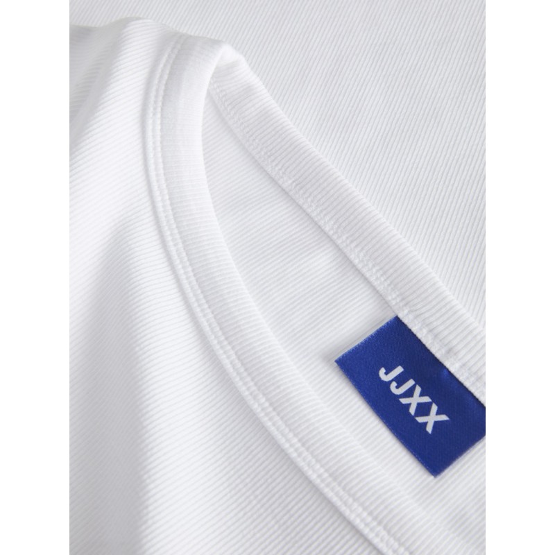JJXX Fiffi 3/4 boatneck T-shirt - Bright White