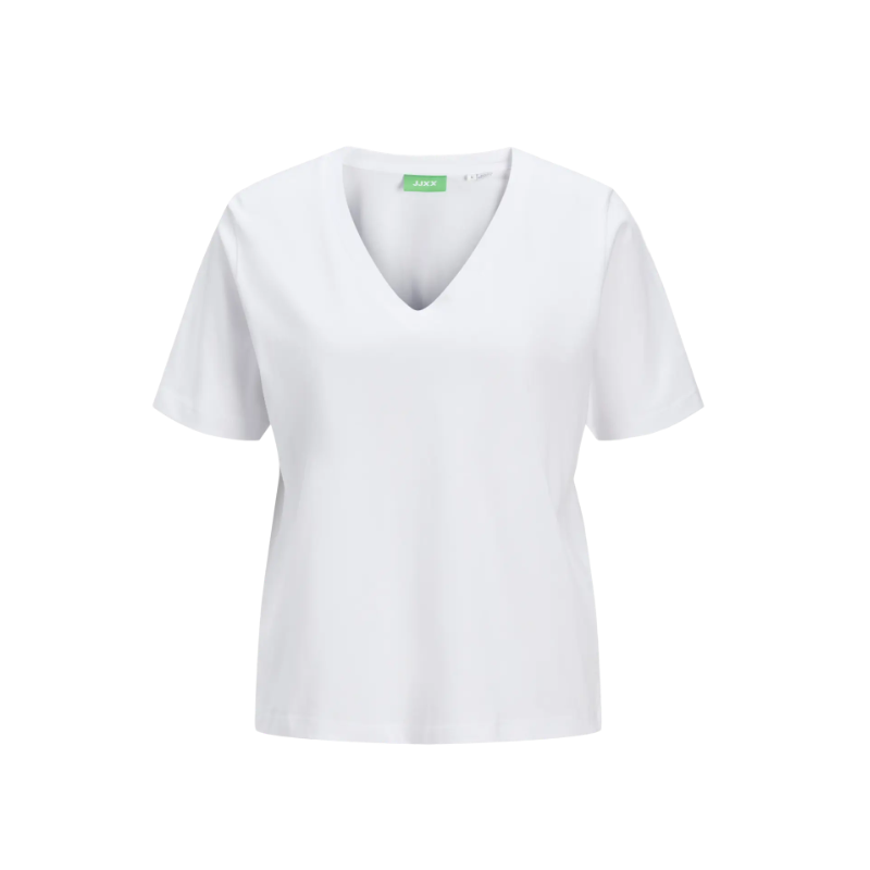 JJXX Annie kortærmeret v-neck t-shirt - Bright White