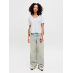 JJXX Annie kortærmeret v-neck t-shirt - Bright White
