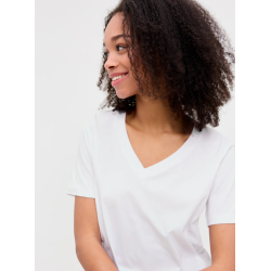 JJXX Annie kortærmeret v-neck t-shirt - Bright White