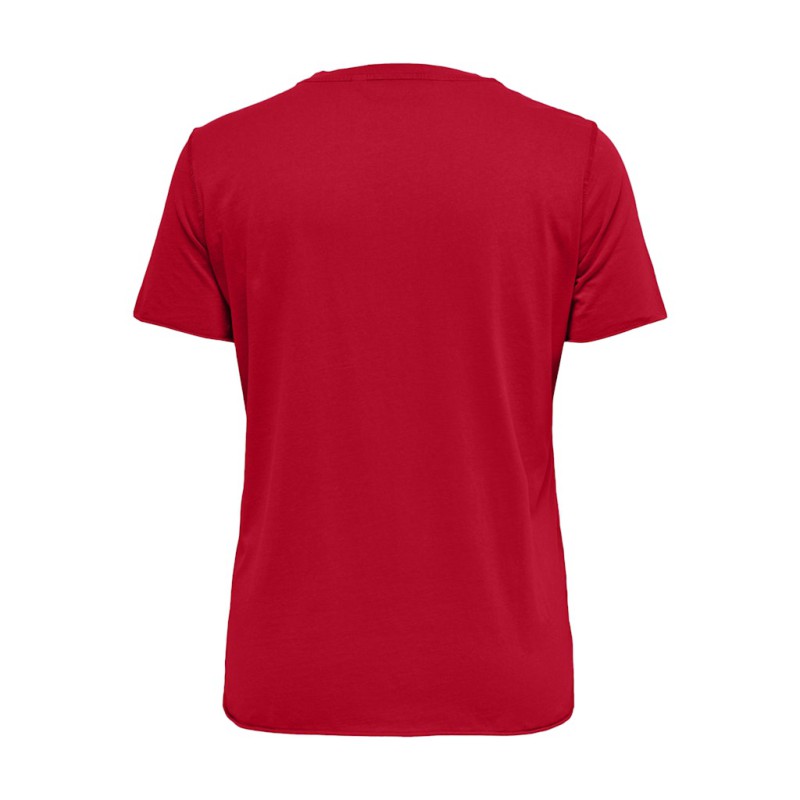 ONLY CARMAKOMA Night kortærmet t-shirt - Barbados Cherry Moment W. White Bloom